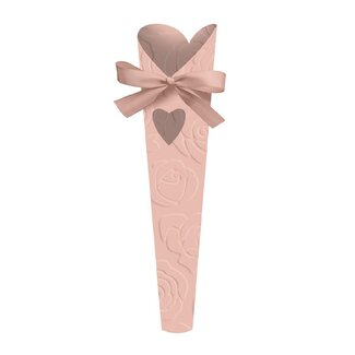 4A Hülle voor 1 Rose "Serenade" | Farbe: Hellrosa | Länge 48 centimeter | Breite 8 centimeter | Höhe 3 centimeter | Pro 10 Hüllen