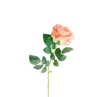 4A Artificial flower Rose | Colour: Light pink | Length ± 65 centimeter | Per 6 artificial flowers