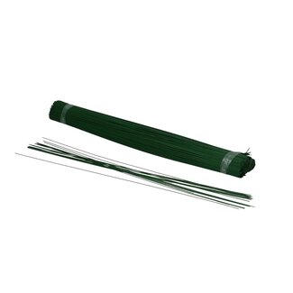4A Green Lacquered Binding Wire Blunt | Colour: Dark green | Length ± 40 centimetre | Weight 2.5 kilogram | Per bundle