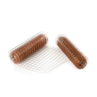4A Kupferfarbenes Drahtgitter | Farbe: Kupferfarben | Breite 35 centimeter | Länge 5 meter | Pro Rolle