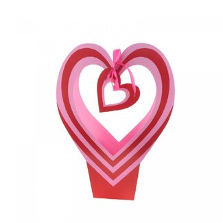 4A Bag “Your Love” | Colour: Red Pink | Length 26 centimeter | Width 12 centimeter | Height 35 centimeter | Per 10 bags