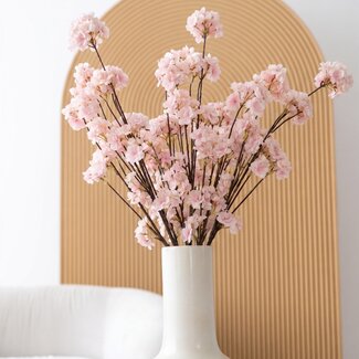 Arti Flora Fleur artificielle de fleurs de cerisier | Couleur: Rose | Fleurs artificielles Prunus | Longueur ± 135 centimeter | Par fleur artificielle
