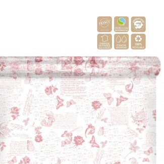4A Folie auf Rolle “Romance” | Farbe: Rosa | Breite 80 centimeter | Länge 100 meter | Pro Rolle