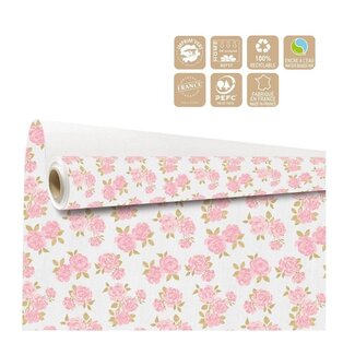 4A Papier auf Rolle “Elsa” | Farbe: Rosa | Breite 80 centimeter | Lengte 40 meter | Pro Rolle