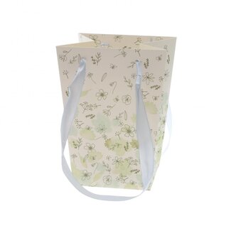 4A Bags “Country Romance” | Colour: Cream-coloured Teal | Length 15 centimeter | Width 11 centimeter | Height 20 centimeter | Per 10 bags