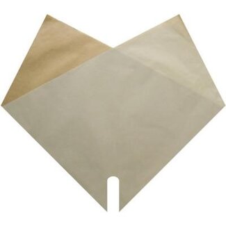 4A Hüllen Double Kraft | Farbe: cremefarben | Länge 35 centimeter | Breite 35 centimeter | Pro 100 Hüllen