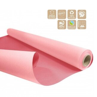 4A Papier op Rol Duo | Kleur: Roze | Breedte 80 centimeter | Lengte 40 meter | 60 gram/m2 | Per rol