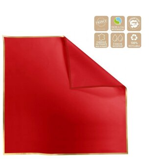 4A Folie Blatt “Cachotier” | Farbe: Rot | Länge 70 centimeter | Breite 70 centimeter | Pro 100 Blatt