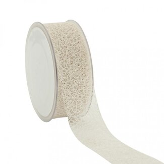 4A Honeycomb Ribbon | Colour: Cream-coloured | Width 38 millimetre | Length 20 metre | Per roll