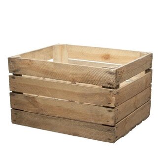 4A Houten Kist | Kleur: Bruin | Lengte 50 centimeter | Breedte 40 centimeter | Hoogte 30 centimeter | Per 3 kisten