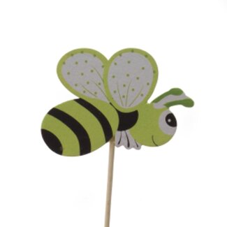 4A Sommer Biene Bienenstecker | Farbe: Apfelgrün | Länge ± 50 centimeter | Durchmesser 7 centimeter | Pro 25 Bienenstecker