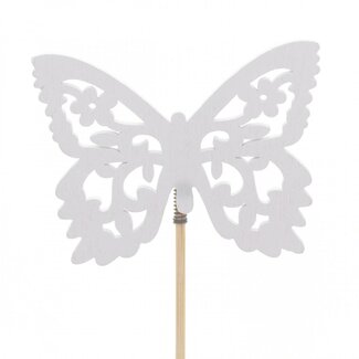 4A Butterfly Hairpin Anna | Colour: Natural White | Length ± 50 centimetre | Diameter 7.5 centimetre | Per 25 hairpins