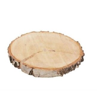 4A Gedroogde Berken Houtschijf | Kleur: Bruin | Diameter 30 centimeter | Per 5 houtschijven