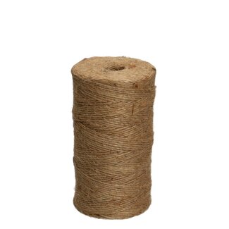 4A Jute Thread Rope 3-ply | Colour: Light brown | Type 3/6 | Weight 370 gram | Per roll