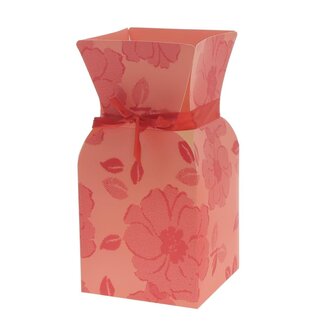 4A Boekethouder Boeketvaas “Vanity” | Kleur: Rood | Diameter 13 centimeter | Hoogte 26 centimeter | Per 10 vazen
