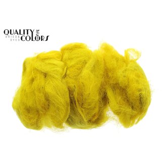 QC Fuzzy Fibre Decorative wool | Colour: Yellow | Content 100 gram | Per bag