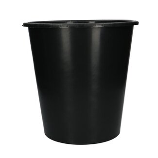 4A Kunststof Emmer | Kleur: Zwart | Inhoud 10 liter | Diameter 26.5 centimeter | Hoogte 26.5 centimeter | Per 10 emmers
