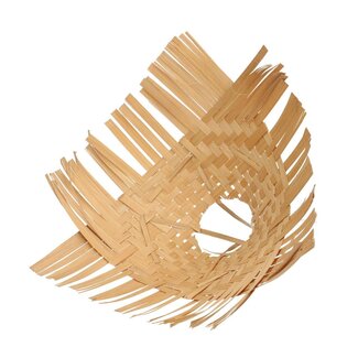 4A Bamboo Woven Bouquet Holder | Colour: Light brown | Diameter 30 centimeter | Per 6 bouquet holders