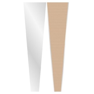4A Hüllen für einzelne Rose | Farbe: Hellbraun | Länge 60 centimeter | Breite 14 centimeter | Öffnung 5 centimeter | 70% PCR | Pro 50 Hüllen
