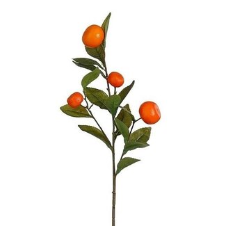 4A Kunstpflanze mit Mandarinen | Farbe: Orange | Länge 72 centimeter | Pro 12 Zweige