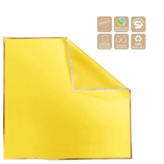4A Folie Vel “Cachotier” | Kleur: Geel | Breedte 70 centimeter | Lengte 70 centimeter | Per 100 vellen