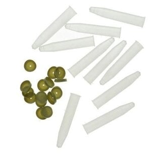 4A Anthuriumflesje met dop | Kleur: Transparant | Inhoud 35 kubieke centimeter | Diameter 2.5 centimeter | Lengte 11 centimeter | Per 100 flesjes