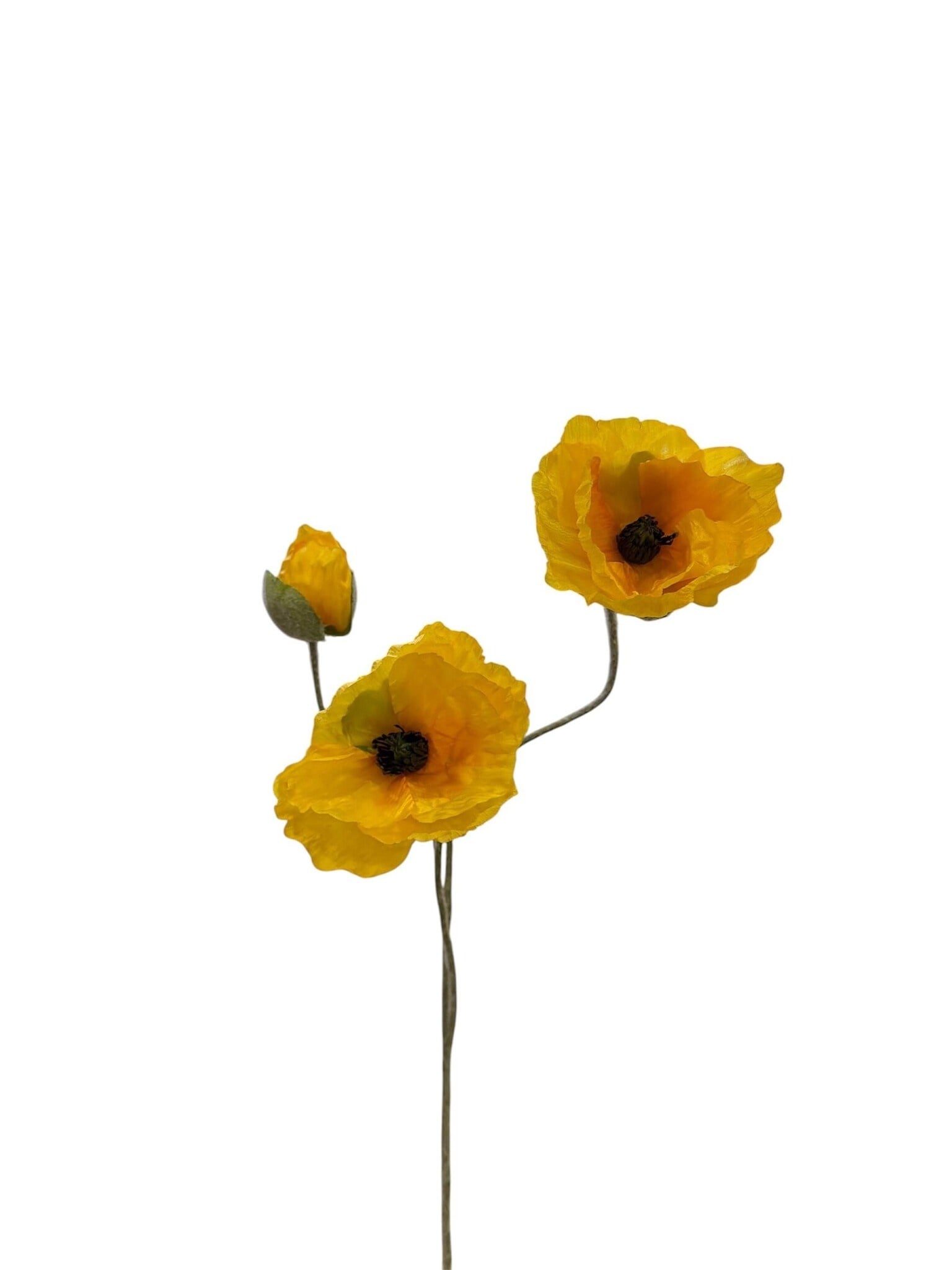 Gelbe Mohnblume, Kunstblume, 75 cm – pflegefrei und naturgetreu Der Online-Shop fuer Kreative