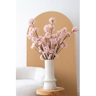Arti Flora Kirschblüten Kunstblume | Farbe: Rosa | Prunus Kunstblumen | Länge ± 135 centimeter | Pro Kunstblume