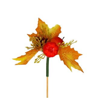 4A Gemengde Kleuren Herfst Decoratie Bijsteker | Diameter 8 centimeter | Lengte bijsteker ± 50 centimeter | Per 10 bijstekers