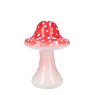 4A Pink White Vase “Toadstool” | Diameter 3 - 14 centimetre | Height 21 centimetre | Per 2 vases