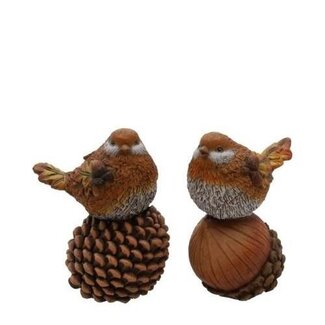 4A Mixed Colours Bird Decoration | Length 11 centimeter | Width 9 centimeter | Height 15 centimeter | Per 4 birds