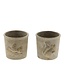Bruine Bloempot Plantenpot “Minka” | Diameter 12 centimeter | Hoogte 10 centimeter | Per 6 bloempotten