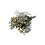 Bouquet with 8 white Spray Roses and 2 stems of natural white Gypsophila | Length ± 50 centimetres