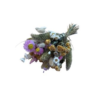 MyFlowers Boeket Droogbloemen “Summer Vibe Yellow” | Kleur: Gemengde Kleuren | Lengte ± 40 centimeter | Met gele, roze en naturel bloemen | Per boeket