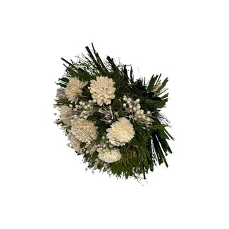 MyFlowers Boeket Droogbloemen “Valencia White” | Kleur: Gemengde Kleuren | Lengte ± 30 centimeter | Met Natuurlijk Witte bloemen | Per boeket