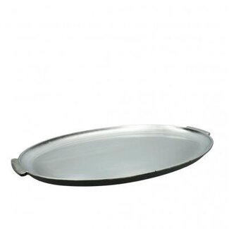 4A Silver-coloured Melamine Christmas Tray Serving Platter | Length 38 centimetre | Width 31 centimetre | Height 2 centimetre | Per 6 platters