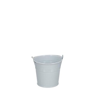 4A Natural White Zinc Little Bucket Flower Pot Plant Pot | Diameter 8 centimetre | Height 7 centimetre | Per 10 little buckets