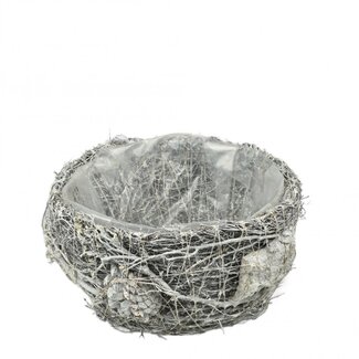 4A Grey Salim Plant pot Planter | Diameter 20 centimeter | Height 12 centimeter | Per 2 planters