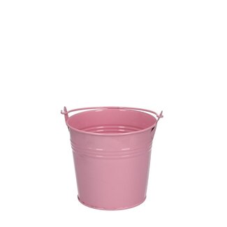 4A Pink Zinc Little Bucket Flowerpot Plant Pot | Diameter 10 centimeter | Height 9 centimeter | Per 10 little buckets