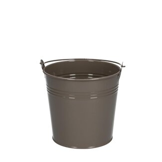 4A Sand-coloured Zinc Little Bucket Flower Pot Plant Pot | Diameter 12.5 centimetre | Height 11.5 centimetre | Per 10 little buckets