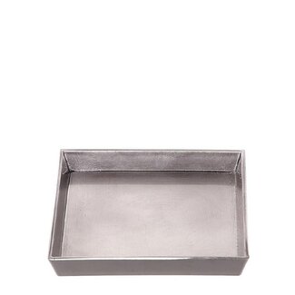 4A Kunststof Melamine Schaal | Kleur: Zilverkleurig | Diameter 16.5 centimeter | Hoogte 2.5 centimeter | Kerst Decoratie | Per 12 schalen