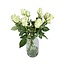 Verse creme-witte rozen "Athena Creamy White" | ↕ 60cm | Ø 5.5 cm per roos | Per 10 rozen