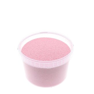 4A Pink Decorative Sand | Diameter 0.1 - 0.5 millimetre | in resealable bucket | Contents 3 litre | Per bucket