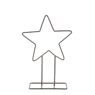4A Ster | Kleur: Zwart | Kerst Decoratie | Diameter 30 centimeter | Hoogte 40 centimeter | Per 12 sterren
