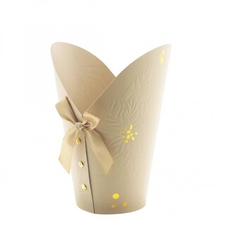 4A Beige Pot cover “Gloria” ES12 | Christmas Decoration | Per 10 pot covers