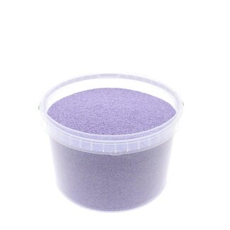 4A Lilac Purple Decorative Sand | Diameter 0.1 - 0.5 millimetre | in resealable bucket | Content 3 litre | Per bucket