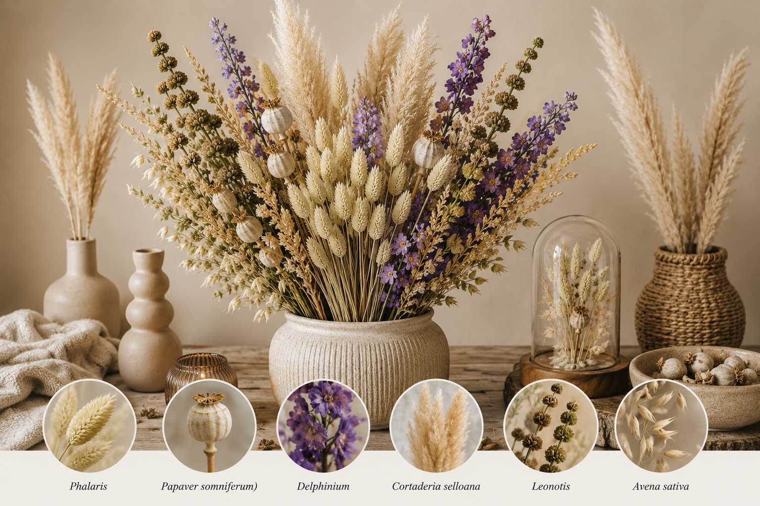 Phalaris Dried Flowers: How to Get Creative with Natural Canary Grass?