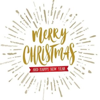 4A Kerstkaart "Merry Christmas" | Kleur: Wit | Hoogte 7 centimeter | Breedte 7 centimeter | Per 20 kaarten