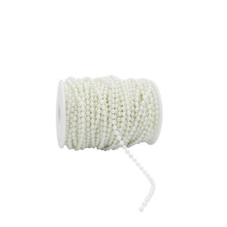 4A Natural White Pearl Garland | Width 4 millimetre | Length 20 metre | Per roll