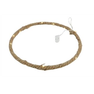4A LED Hanger Ring | Kleur: Lichtbruin | Kerst Decoratie | Diameter 40 centimeter | Per 4 hangers